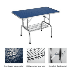 Large 46 Inch Heavy Duty Animal Grooming Table For Pets Cats And Dogs With Adjustable Arms And Clips